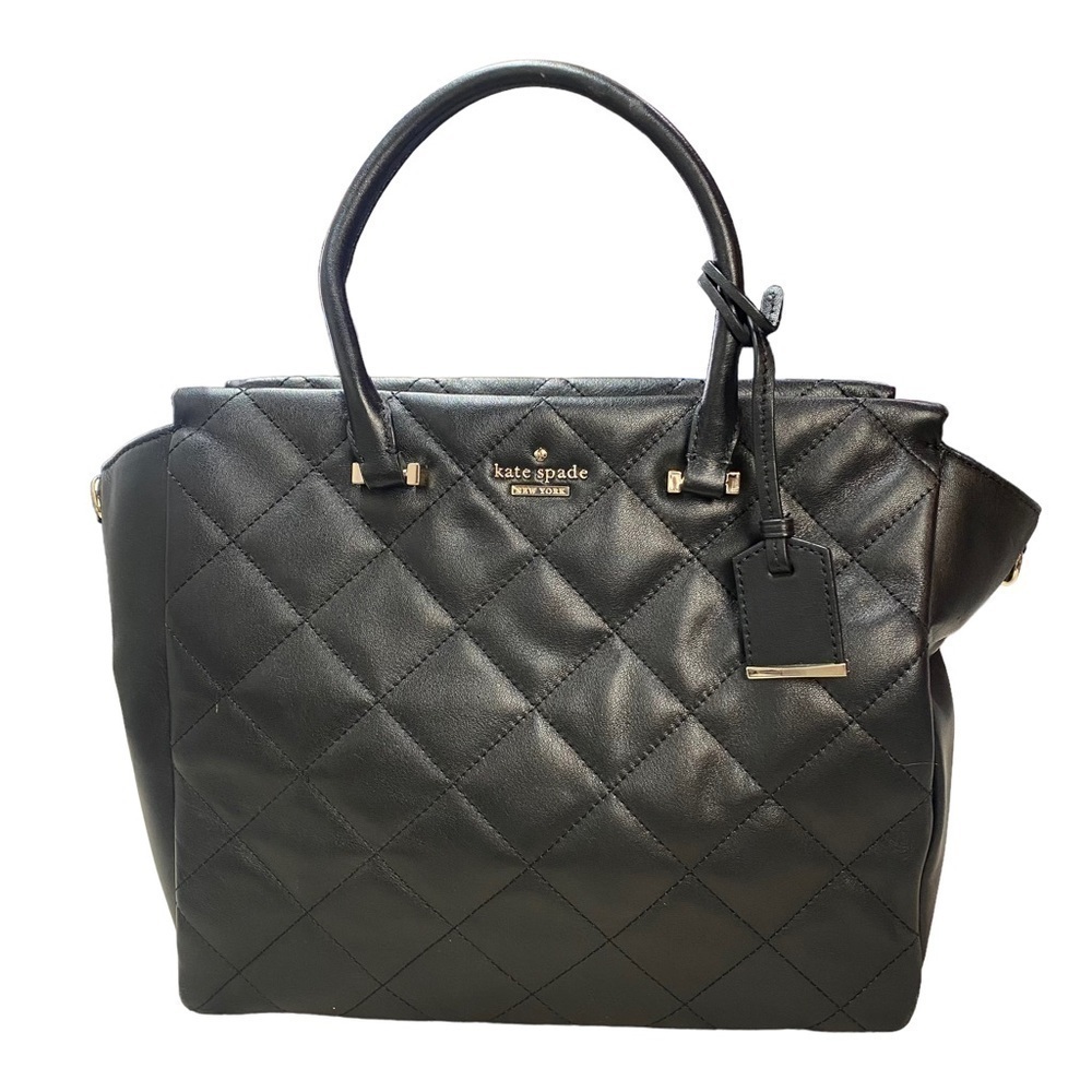 𝅺KATE Spade Emerson Place Hayden Black Satchel Bag - Picture 8 of 13
